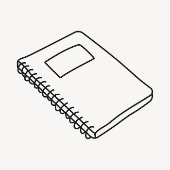 Student notebook sticker, stationery doodle | Free PSD Illustration - rawpixel