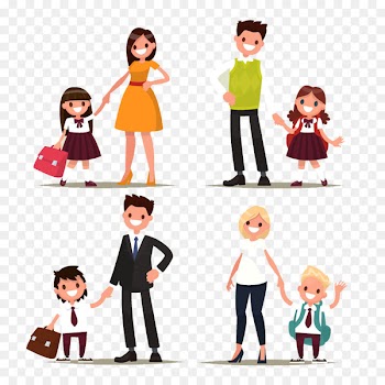 Student Parent Family Teacher - Parents pull children creative deduction Free HD 