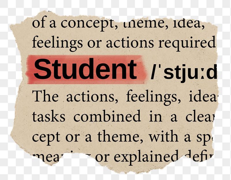 Student png word sticker, torn | Free PNG - rawpixel