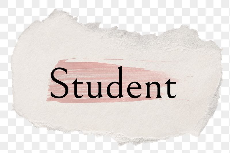 Student png word sticker typography, | Free PNG - rawpixel