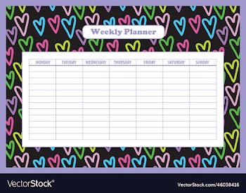 student schedule template