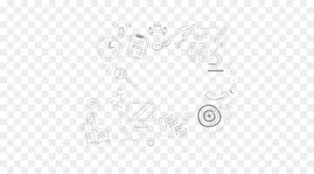 Student School Learning Drawing - Cartoon black and white background school supplies 