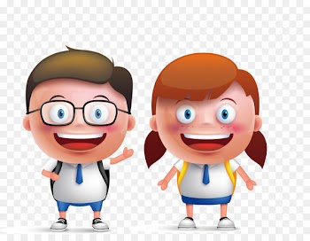 Student Teacher Drawing Illustration - Vector cartoon student 