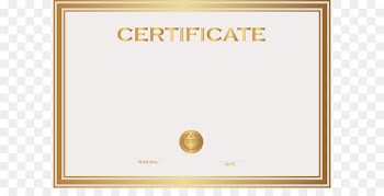 Student Template Academic certificate Clip art - White and Gold Certificate Template PNG Image 