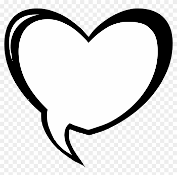 Student - Think - Bubble - Clipart - Heart Shaped Speech Bubble ...