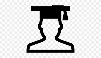 Student With Graduation Cap Vector - Student White Vector Png
