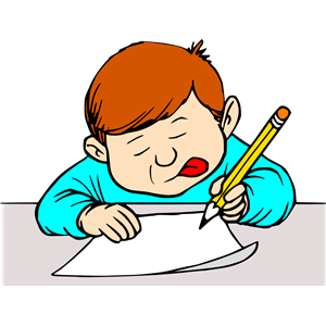 Student Writing clipart, cliparts of Student Writing free download ...