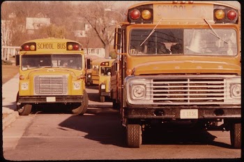 Students Arriving by Schoolbus at Senior | Free Photo - rawpixel