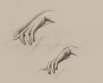 Studies for a Hand in The Godhead Fires… | Free public domain illustration