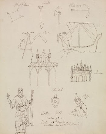Studies from Cotton MSS Nero | Free Photo - rawpixel