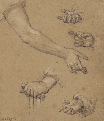 Studies of Hands; Alphonse Legros | Free Photo - rawpixel