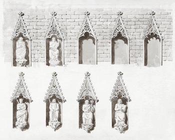 Studies of statuary in Niches | Free Photo Illustration - rawpixel