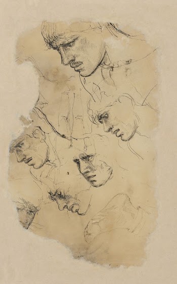 Studies of the head of a young | Free Photo - rawpixel