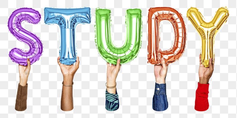 Study balloon png word sticker, | Free PNG - rawpixel
