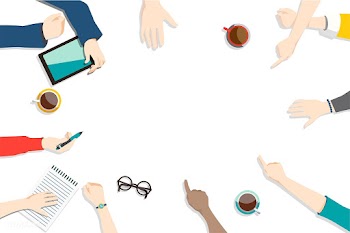 Study collaborate frame | Free stock vector - 397674