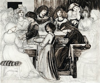 Study for The Wedding Feast of Sir Degrevaunt… | Free public domain illustration