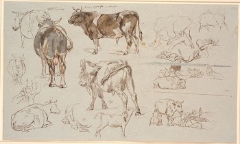 Study magazine from Vognserup.Studies of cows, | Free Photo - rawpixel