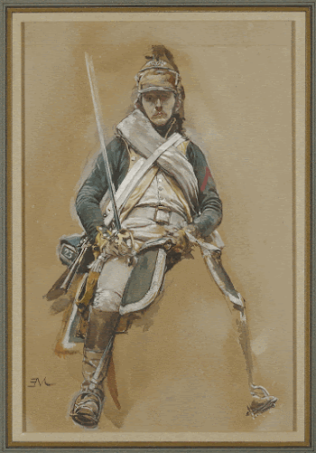 Study of a Dragoon. Original | Free Photo - rawpixel