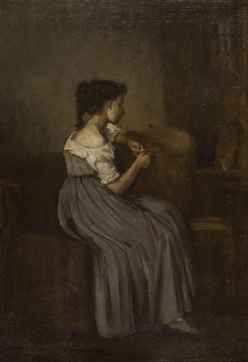 Study of a seated girl | Free Photo - rawpixel