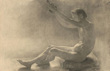 Study of a seated male | Free Photo - rawpixel