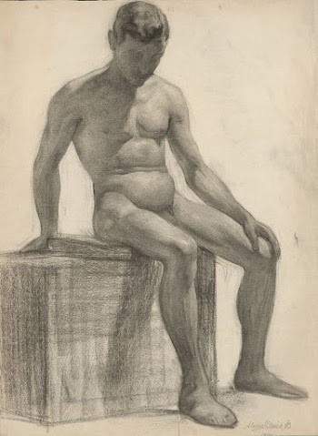 Study of a seated man | Free Photo - rawpixel