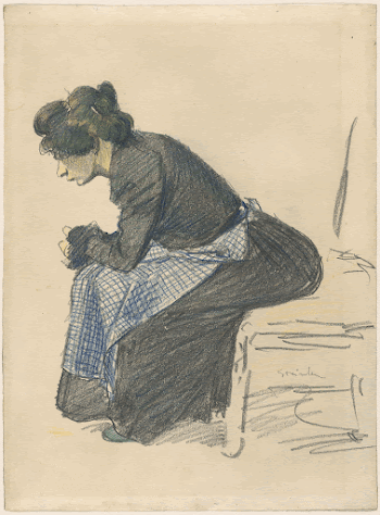 Study of a Woman print | Free Photo - rawpixel