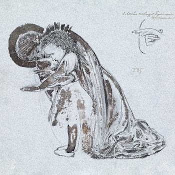 Study of St Cecilia Teaching St Frideswide… | Free public domain illustration