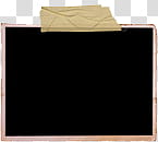 Stuff , brown framed board transparent background PNG clipart