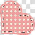 Stuff  Hearts, pink and white heart polka-dot illustration transparent background PNG clipart