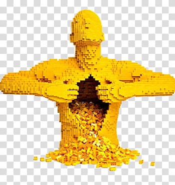 Stuff , yellow man opening heart transparent background PNG clipart