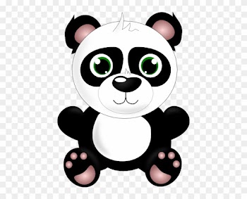 Stuffed Panda Clip Art At Clker - Baby Panda Queen Duvet