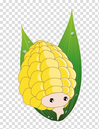 Stuffed toy Doll Stuffing Vegetable, Creative cartoon corn transparent background PNG clipart