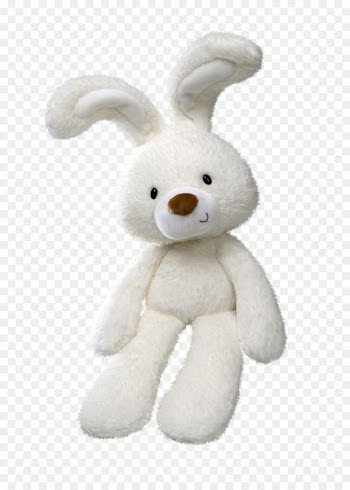 Stuffed toy Rabbit Plush - Cute little white bunny toy 