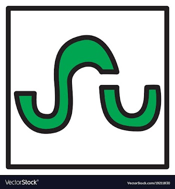 Stumbleupon color glossy icon realistic icon logo vector image