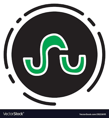 Stumbleupon color glossy icon realistic icon logo vector image