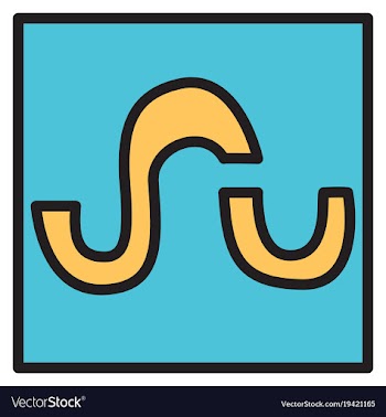 Stumbleupon color glossy icon realistic icon logo vector image