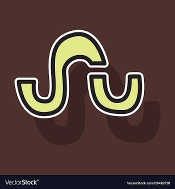 Stumbleupon color glossy icon realistic icon logo vector image