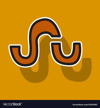 Stumbleupon color glossy icon realistic icon logo vector image