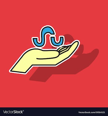 Stumbleupon color glossy icon realistic icon logo vector image