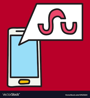 Stumbleupon color glossy icon realistic icon logo vector image