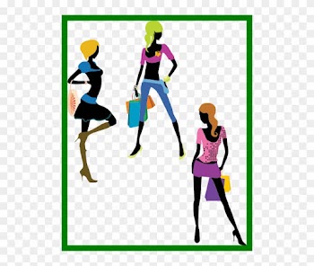 Stunning Collection Of Fashion Clipart Transparent - Girls Fashion Silhouette Png