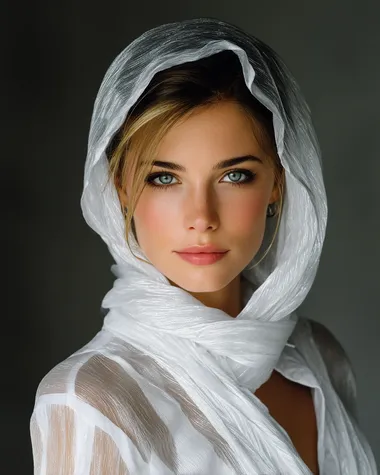 Stunning English Model in Ethereal Sheer Fabric Stunning English Model in Ethereal Sheer Fabric