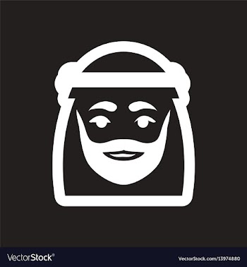 Style black and white icon arab emirates vector image