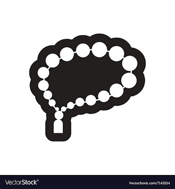 Style black and white icon Arab rosary vector image