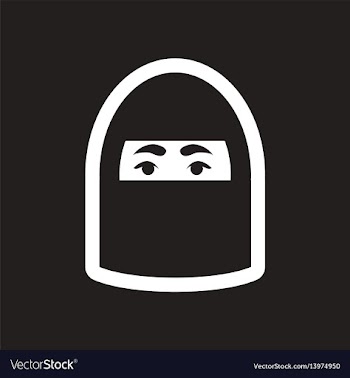 Style black and white icon arab woman vector image