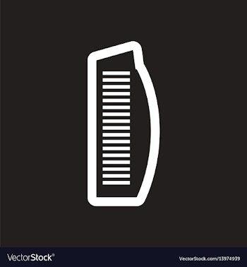 Style black and white icon burj al arab vector image