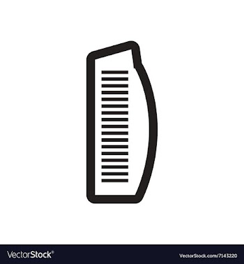 Style black and white icon Burj Al Arab vector image