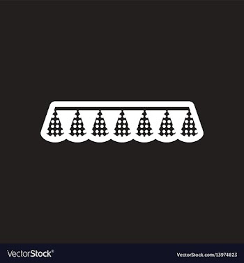 Style black and white icon festive garland vector image