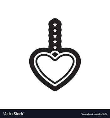 Style black and white icon garland heart vector image