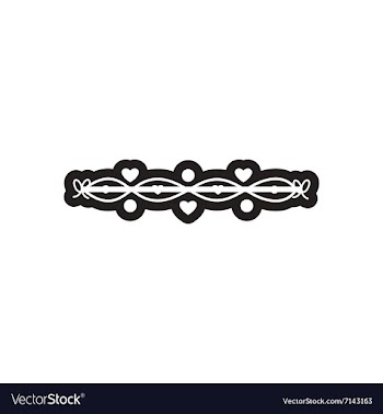 Style black and white icon garland heart vector image